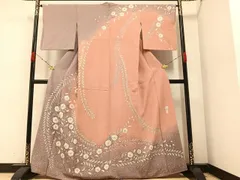 平和屋着物●訪問着　作家物　絞り　辻が花　暈し染め　正絹　逸品　AAAZ8874ph
