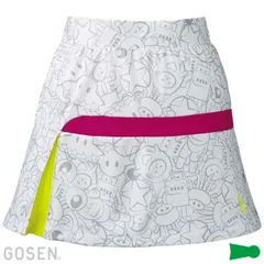 ゴーセン　レディースファンプラスカート(インナースパッツ付き)　ホワイト　Mサイズ/S1801