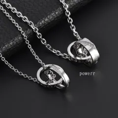 銀　シルバー　ペアネックレス　ネックレス　ジルコニアダイヤ　プレゼント　記念日