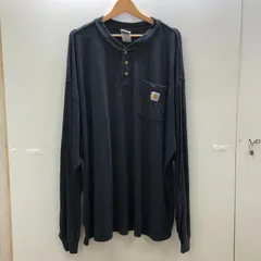 carhartt　ヘンリーネック ロンT ポケット 80~90年代 ビンテージ 80~90's メンズ ブラック