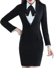 スカートスーツ・セットアップ ブラック（XL)レディ－ス フォーマル