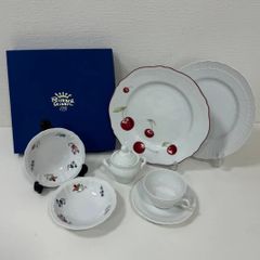 Richard　Ginori 　リチャードジノリ　カップ＆ソーサー　シュガーポット　フルーツボウル　ディナープレート　６点セット　お-240708-1