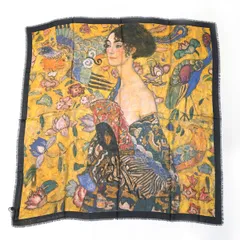 クリムトのスカーフ Klimt 新品 未使用 世界の名画シリーズ スカーフ 『接吻』グスタフ・クリムト