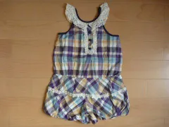 メゾピアノ mezzo piano 子供服 オールインワン サロペット 130cm ★5 新品 未使用 キッズ 【中古】 ユーズド 女の子 女児 ガールズ ブランド USED アウトレット リサイクル 古着 こども服 子供 子ども