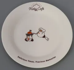【中古】皿・ボウル カービィ＆ワドルディ スーベニアプレート(大) 「星のカービィ カービィカフェ Winter 2023」 冬のカービィバーガー＆粉雪チーズのパスタ注文特典