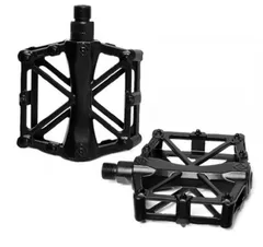 自転車用 アルミペダル 左右セット 《ブラック》 MTB マウンテンバイク クロスバイク 軽量 フラットペダル[ゆうパケット発送、送料無料]mer001のサムネイル