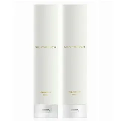 SILK THE RICH シルクザリッチ 黒　白 4本セット ステッカー付き シルクザリッチ SILK THE RICH 白、黒 パウチ 各1個