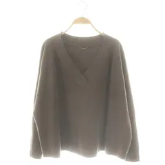 ドゥーズィエムクラス DEUXIEME CLASSE ミドルゲージVプルオーバー ニット セーター カシミヤ混 ブラウン /DO ■OS