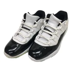 中古 ナイキ NIKE ゴルフシューズ  26cm 白×黒 ホワイト エアジョーダン11 レトロ ロー コンコルド