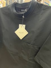 香川　ブランド‼️dualvoice デュアルボイス⚫︎半袖　Tシャツ　マルチテック　ナイロン ドローストリング クルー ネック　プルオーバー　ブラック