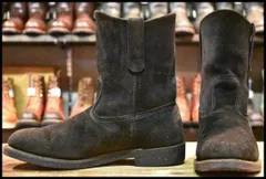 ★希少美品★値下★Redwing 8186 PECOS ペコス 黒 7.5 箱付 7D 良品 07年】レッドウィング 8186 黒スエード ペコス ブラック