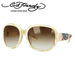 【訳あり】エドハーディー サングラス EdHardy BIRD ホワイト/ブラウングラデーション UVカットのサムネイル