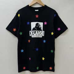 XLARGE エクストララージ Tシャツ 半袖 0101167 マルチカラー スター 星 総柄 ロゴ プリント クルーネック