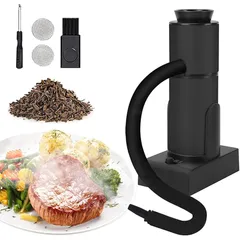 【新品】 GoldenRiver 燻製器 スモーカー 料理 家庭用 自宅 屋外用 ポータブル スモーク風味 スモーク 調理木製チップ 燻製キット カクテル 小型 冷燻 スモーキングガン 肉 サーモン 酒の肴 スモーク調理 電池式 簡易燻製器 スモークフード 1