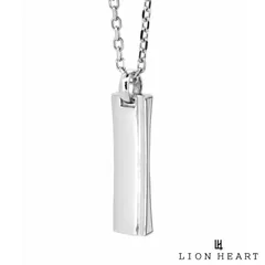ライオンハート カーブドプレート ネックレス シルバー925 シルバー メンズ ブランド LION HEART