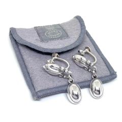 美品★GEORG JENSEN ジョージジェンセン イヤリング 17 シルバー925 保存袋
