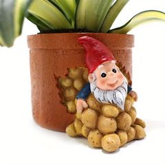 鉢植え 植木鉢 プランター プラントポット フラワーポット ガーデニング プラスチック 屋内 屋外 インテリア 庭 玄関 鉢から出ている小人