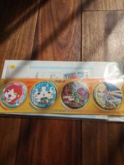限定　妖怪ウォッチキラキラバッジセット　ナナコカード付き　コマさん＆ジバニャン