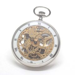 最後の極上品 BUCHERER スイス製 スケルトン 手巻き 懐中時計 稼働品 