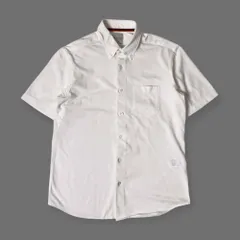 Paul Smith ポールスミス 鹿の子 BD ボタンダウン 半袖 シャツ XL/ホワイト メンズ