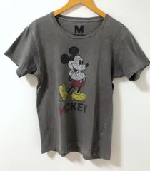 M（エム）Disneyコラボ　エイジング加工　ミッキーマウス　Ｔシャツ【E5490-007】