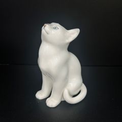 【希少】ノリタケ　スタジオコレクション　「見上げる猫」　猫　ねこ　陶器　陶磁　フィギュリン　Noritake stadio collection 置物 オブジェ インテリア