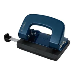【在庫セール】軽あけパンチ 小型 アリシス カール事務器 2穴 16枚 ブルー LPN-16-B
