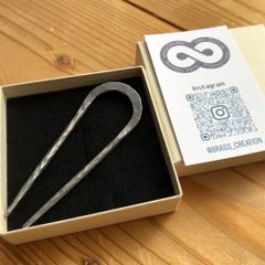 titanium hair stick “rock” 岩のかんざし ヘアスティック 細身の簪　受注生産品