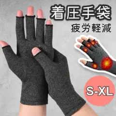 着圧手袋 指先 穴あき サポーター ケアサポーター 関節炎 疲労回復 着圧