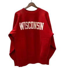 チャンピオン Champion 90's REVERSE WEAVE USA製 WISCONSIN スウェット レッド XLサイズ 201MT-2940 VB