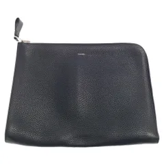 TOM FORD (トムフォード) クラッチバッグ レザー ビジネスバッグ レザー ジップアラウンド ネイビーのサムネイル