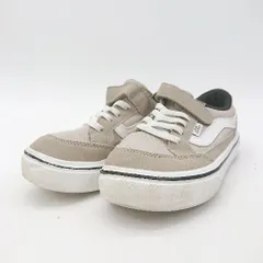 ◇ Θ VANS ヴァンズ ワンポイント ローカット スニーカー シューズ サイズ20 ベージュ系 レディース メンズ E  【1501230040761】