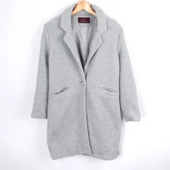 アーバンリサーチ チェスターコート ロングコート ウール混  無地 アウター ITEMS レディース Fサイズ グレー URBAN RESEARCH 【中古】