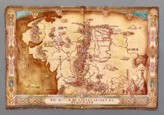 【中古】紙製品 三つ折り地図(A4サイズ) 「PS5ソフト The Lord of the Rings: Return to Moria」 Amazon.co.jp購入特典