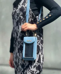 【タグ付新品未使用】[seu22q31011ブルー] スマホポシェット スマホ財布バッグ ミニショルダーバッグ お財布ポーチ ポシェット 旅行 サブバッグ 男女兼用 韓国ファッション