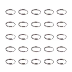 【在庫処分】丸カン 二重 リング 二ジャンプリング 金具 ステンレス 基礎アクセサリーパーツ マルカン ジュエリー用 8mm DIY用 重丸環 約190個 PandaHall クラフト用品 PH 手作りハンドメイド