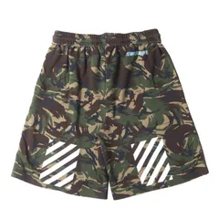 OFF-WHITE オフホワイト パンツ サイズ:XL / DPMカモ ワイド バギー スウェット ショーツ / カモフラージュ 迷彩 / ボトムス ショートパンツ【メンズ】【中古】のサムネイル