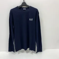 07w18230 ENPORIO ARMANI エンポリオ アルマーニ EA7 ロンT Lサイズ 紺 ネイビー  長袖Ｔシャツ  【中古品】