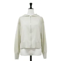 【美品】theory luxe セオリーリュクス パーカー ベージュ サイズ:38(M) / 24秋冬 シアー ジップアップ ニット パーカー / Sheer Knit 2 Tiare / フーディー ショート丈 リネン / トップス【レディース】【中古】のサムネイル