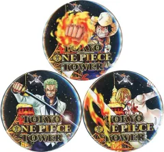 【中古】バッジ・ピンズ ルフィ＆ゾロ＆サンジ 缶バッジ(3個セット) 「ワンピース FILM GOLD×東京ワンピースタワー」
