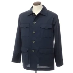 【新品アウトレット】タリアトーレ TAGLIATORE コットン サファリジャケット ミリタリージャケット ネイビー【サイズ48】【メンズ】のサムネイル