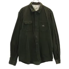 DIESEL ディーゼル 長袖 コーデュロイシャツ XL グリーン系 メンズ 古着