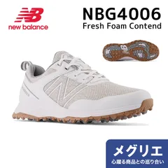NEW BALANCE Fresh Foam Contend WHITE スパイクレス ゴルフシューズ ホワイト (NBG4006)【日本未発売】