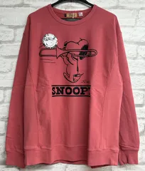 ◾️VINTAGE PEANUTS スヌーピー ヘヴィーオンス クルーネック プルオーバー ユニセックス ◾️レッド・ホワイト◾️【PESZ-2401】