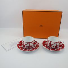 HERMES エルメス ガダルキヴィール カップ＆ソーサー 計2客 箱付き 食器【中古】【送料無料】