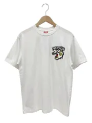 KENZO ケンゾー ホワイト Tシャツ 半袖 メンズ Mサイズ ロゴ刺繍 KENZO ケンゾー Tシャツ メンズ ホワイト 白 ロゴTシャツ