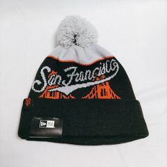 【新品未使用】NEW ERA◆MLB ニット帽 ビーニー サンフランシスコ・ジャイアンツ ポンポン付き 大谷翔平 イチロー メジャーリーグ