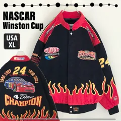 《USA製》 90s Mechanix 97年 NASCAR スタジャン 牛革スタジャン