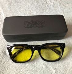 ●【LONG SET ORIGINAL 別注】BLACK BOOTS（BLACK EXPERIENCE）ブラックブーツ（ブラックエクスペリエンス） BB:PHILOSOPHY//OO6 サングラス ブラック×イエロー 鯖江サングラス 国産 バイカーシェード