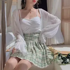 シフォンシアーカーディガン